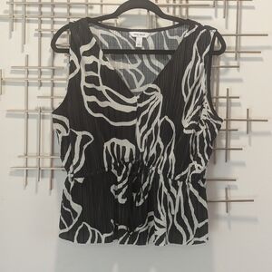 Nine West Black and White Blouse